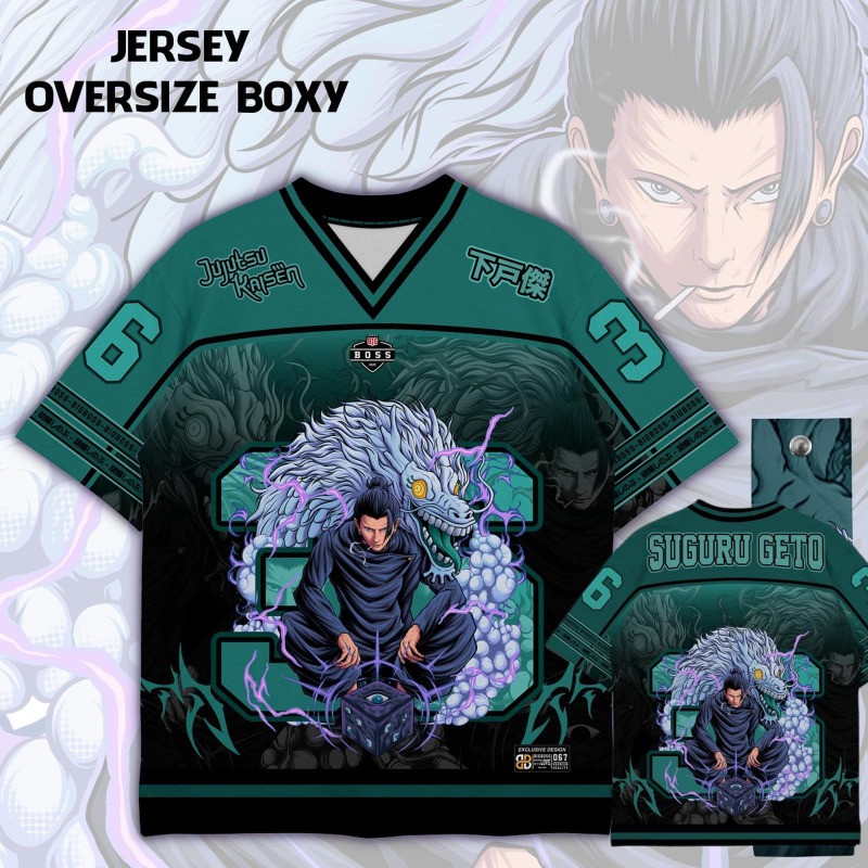Anime Merchandise For Men - Anime Jujutsu Kaisen Choso Baskılı Jersey