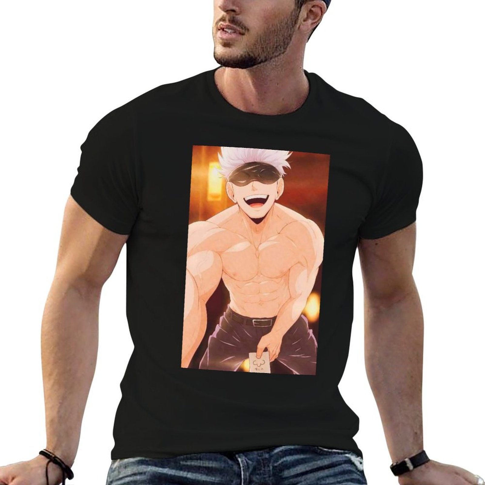 Anime Merchandise For Men - Gojo Satoru Ürünleri Erkekler için tişörtler