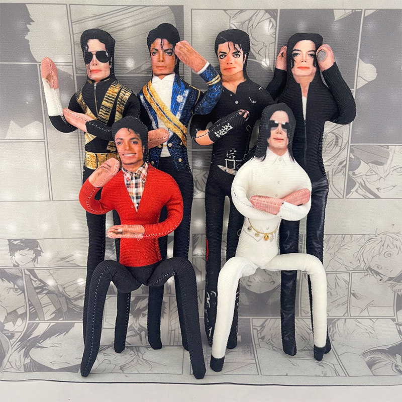 Anime Merchandise Plush Toys - Michael Jackson Hareketli Eklemli Peluş Doldurulmuş