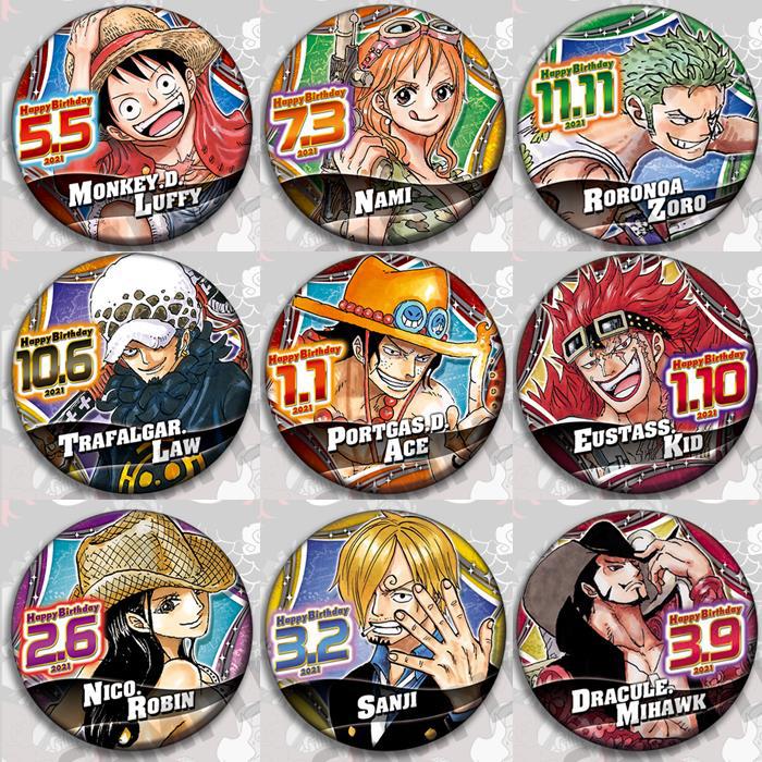 Anime One Piece Merchandise - Tek Parça Anime Rozet Pin Seti