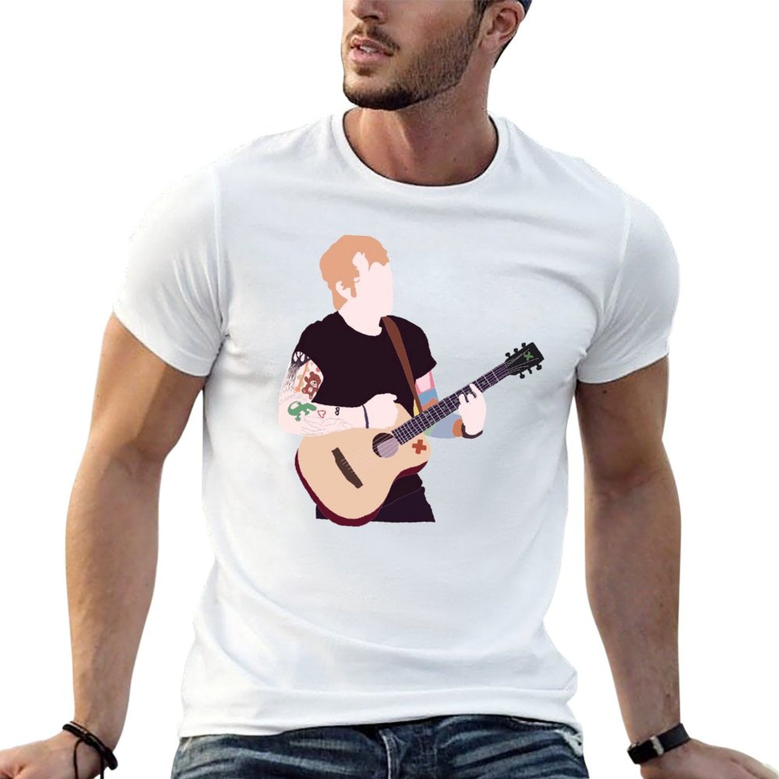Ed Sheeran'ın Resmi Ürünleri T - Anime Merchandise For Men incelemesi ve fiyatı