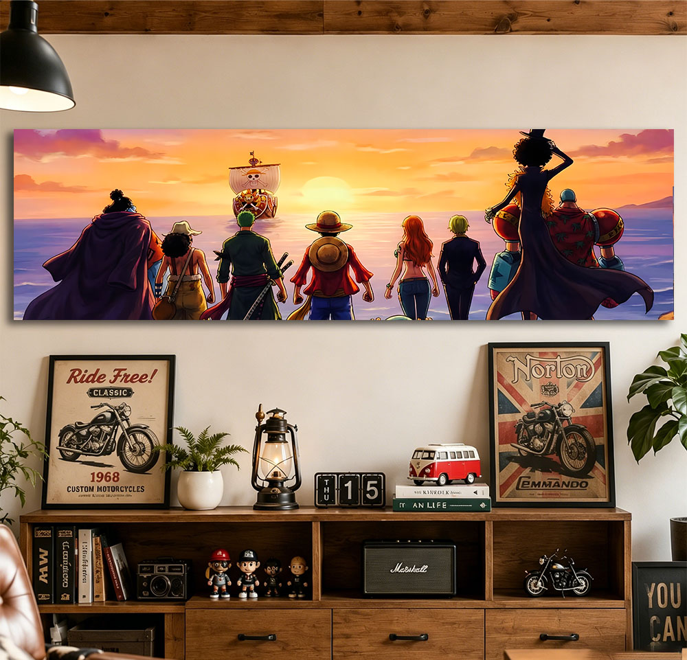 One Piece Hasır Şapkalı Takıml - Wall Scroll Tapestry incelemesi ve fiyatı