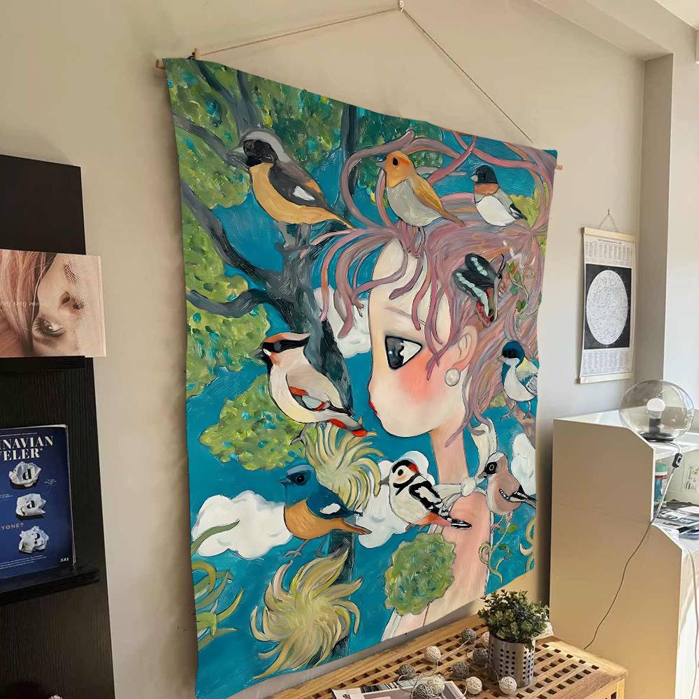 Aya Takano Karikatür Renkli Go - Wall Scroll Tapestry incelemesi ve fiyatı