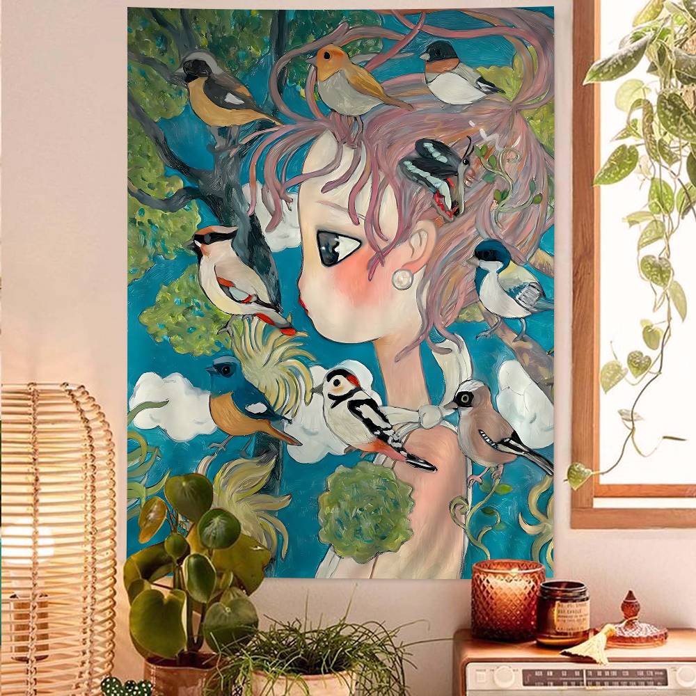 Aya Takano Karikatür Renkli Go - Wall Scroll Tapestry incelemesi ve fiyatı